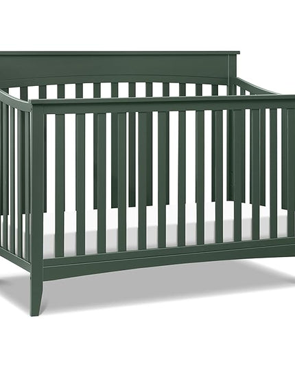 DaVinci Grove 4-in-1 Convertible Crib in Forest Green, Greenguard Gold Certified - LeafyLoom