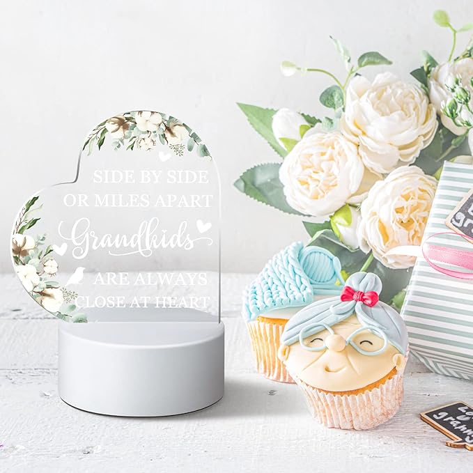 Karenhi Grandma Gifts from Grandchildren Lamp Gifts for Grandma Grandkids Gifts for Grandm Great Grandma Gifts Birthday Gifts for Grammy Grandmother Nana (Side by Side Style) - LeafyLoom