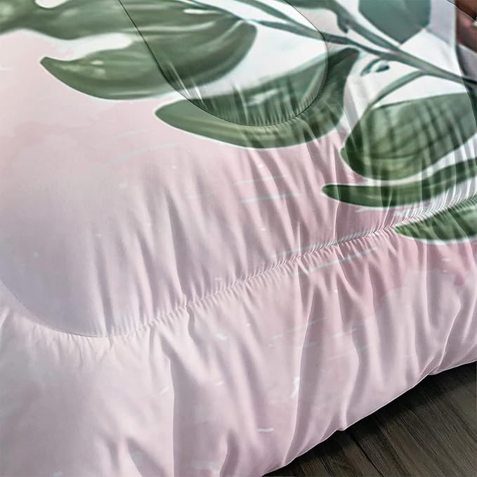 CVHOUSE Kawaii Cow Comforter Set Full Size,Cute Pink Cow Bedding Set for Girls Kids,Kawaii Cow Quilt Set Pink Cow Duvet Set Girl's Bedroom Decor 3 Pieces - LeafyLoom