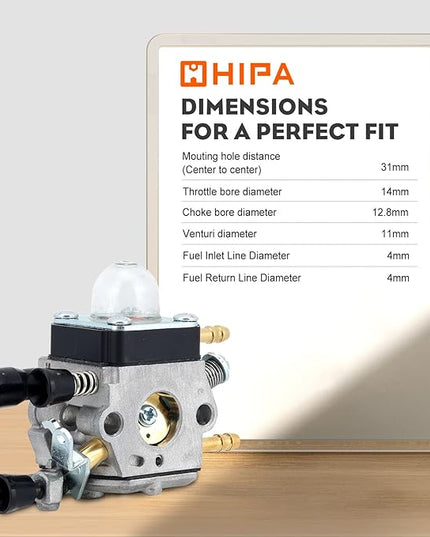 HIPA BG55 Carburetor for STIHL BG 55 BG85 BG65 BG85C SH85 SH55 BG45 BG55C BG55Z BG46 BG65DZ BG85DZ Leaf Blower Parts Replace 4229 120 0606 C1Q-S68G C1Q-S68 Carb - LeafyLoom