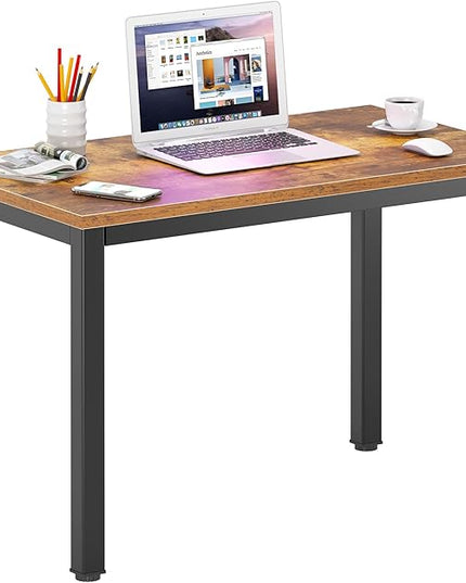 DlandHome 31.5 Inches Small Computer Desk for Home Office Table Writing Table for Small Spaces Study Table Laptop Desk (Retro) - LeafyLoom