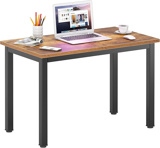 DlandHome 31.5 Inches Small Computer Desk for Home Office Table Writing Table for Small Spaces Study Table Laptop Desk (Retro) - LeafyLoom