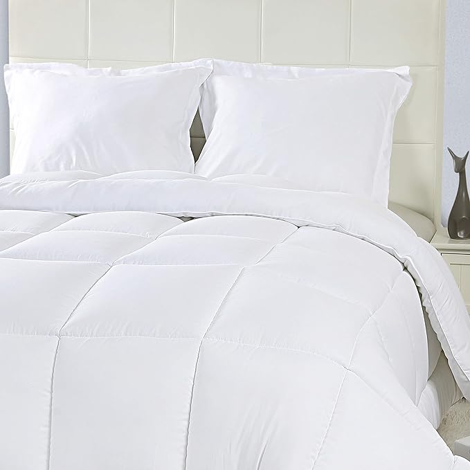 Utopia Bedding Queen Size Comforter Set with 2 Pillow Shams, Bedding Comforter Sets, Down Alternative White Comforter, Soft and Comfortable, Machine Washable (Pack of 4) - LeafyLoom