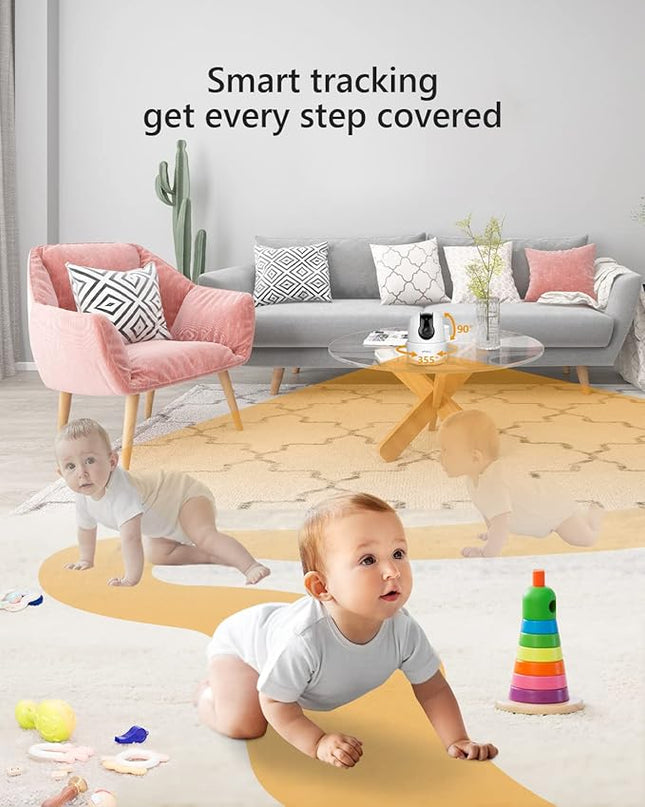 Imou 2K WiFi Security Camera Indoor Pet Dog Baby Camera with AI Human/Motion/Sound Detection, 360° Wireless IP Home Security Camera, Smart Tracking, Siren, Night Vision, 2-Way Audio, Works with Alexa Imou