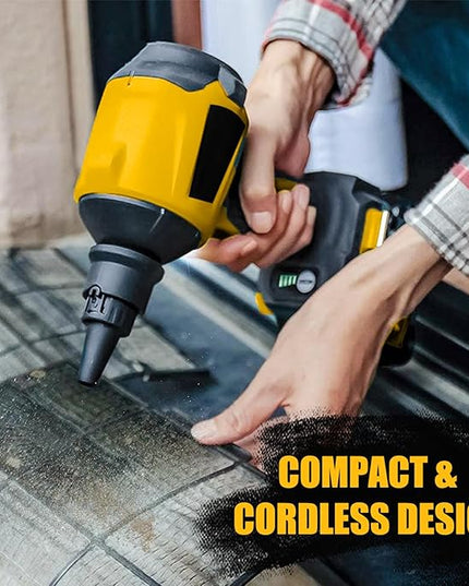 Cordless Dust Blower Compatible with Dewalt 20V Battery, Brushless Handheld Blower Cordless Sawdust Blower 447 MPH/39 CFM for Garages, Sawmill Room, Workshop Cleaning(Tool Only, No Battery) - LeafyLoom