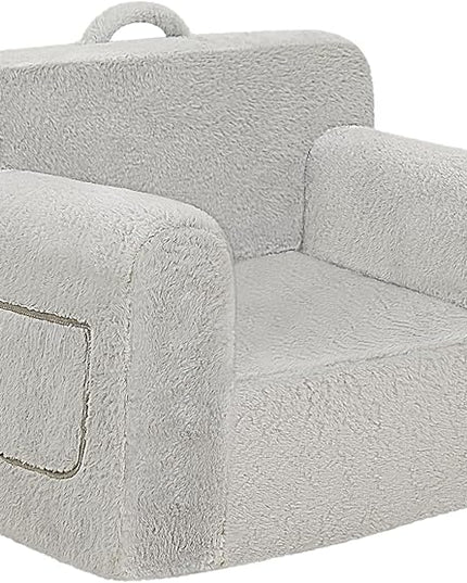 Toddler First Chair, Baby Chairs Comfy Toddler for Boys and Girls for Ages 18 Months and Up, Fits Any Decor (Grey) - LeafyLoom