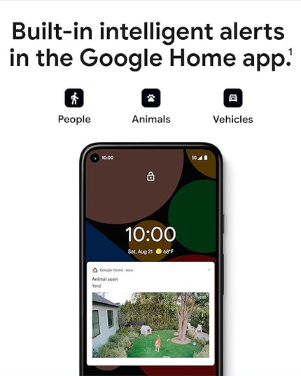 Google Nest Cam Outdoor or Indoor, Battery - 2nd Generation - 1 Pack GoogleLLC