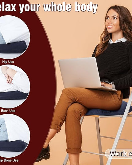 4 Pcs Donut Cushion Inflatable Donut Pillow Portable Anti Bedsore Seat Pillow Donut Pillow Cushion with 2 Air Pump for Tailbone Pain, Hemorrhoids, Pregnancy, Bedsore - LeafyLoom