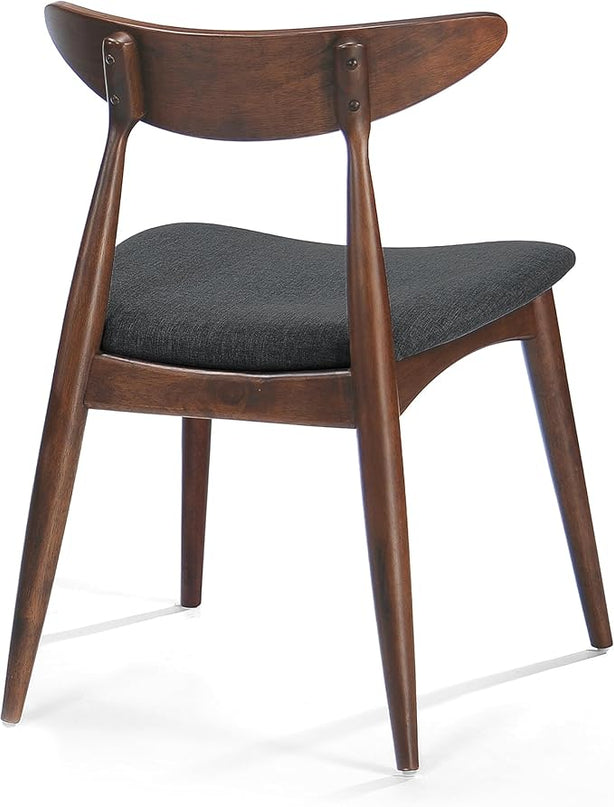 Christopher Knight Home Barron Fabric Dining Chairs, 2-Pcs Set, Charcoal - LeafyLoom
