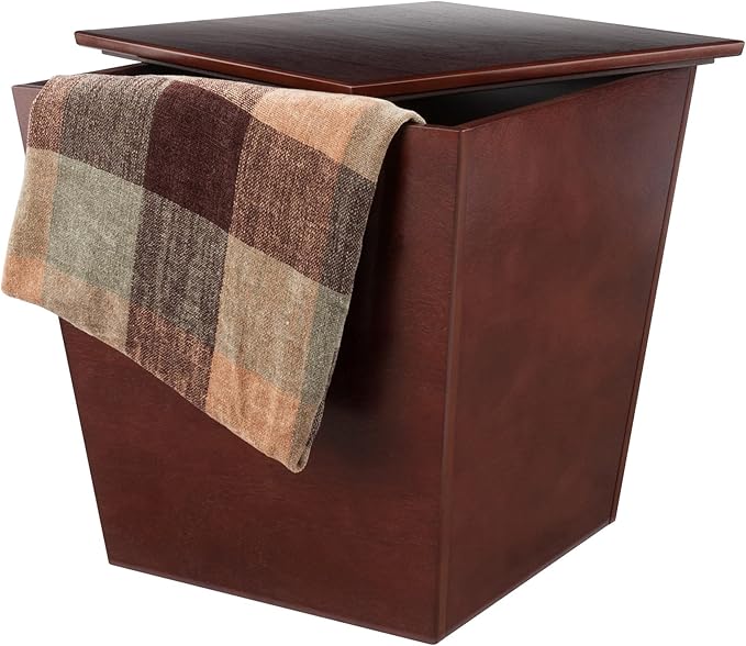 Winsome Trading, Inc. Mezo Cube Storage, Walnut 18.5 inches - LeafyLoom