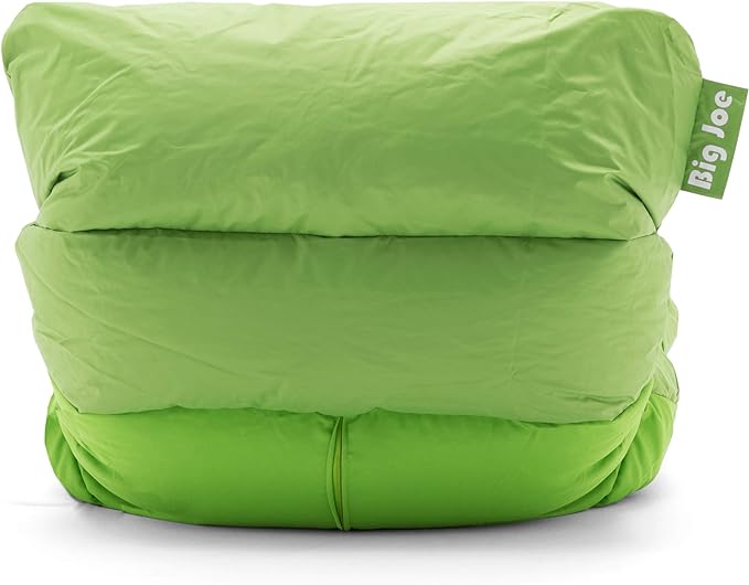 Big Joe Roma Bean Bag Chair, Spicy Lime Smartmax, Durable Polyester Nylon Blend, 3 feet - LeafyLoom