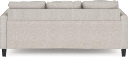 Furinno Bayonne Modern Upholstered 3-Seater Sofa Couch for Living Room, Fog - LeafyLoom