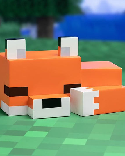 Paladone Minecraft Cute Fox Night Light, Soft Orange Glow, Officially Licensed Minecraft Decor and Desk Lamp for Gaming Room or Kids and Tween Bedroom - LeafyLoom