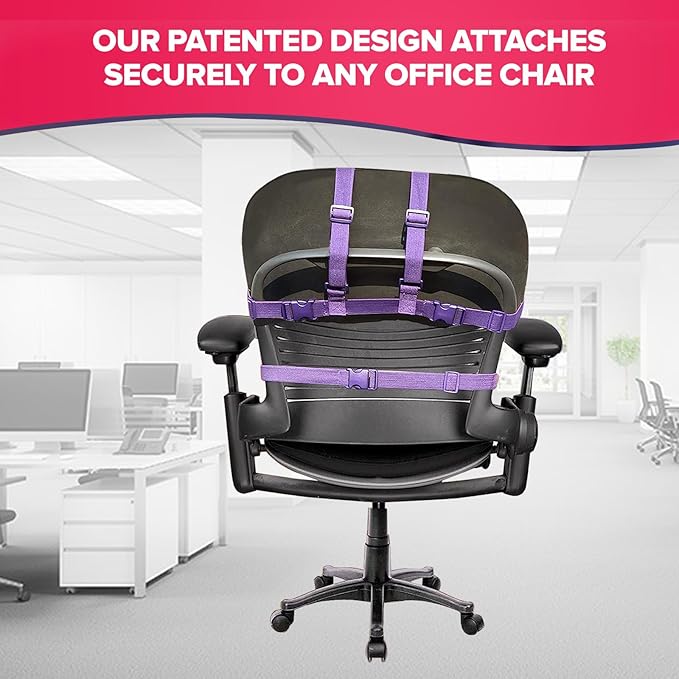 The Original Office Chair Blanket by SnuggleBack; Cozy Comfy Office Desk Chair Wrap Attaches for Convenient Heat and Hands-Free. Stay Warm In The Winter or Summer. Sherpa Fur Lining - LeafyLoom