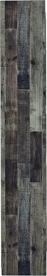 Signature Design by Ashley Derekson Rustic Pine Grain Finished Pier with 3 Adjustable Shelves, Multi Dark Gray - LeafyLoom