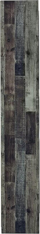 Signature Design by Ashley Derekson Rustic Pine Grain Finished Pier with 3 Adjustable Shelves, Multi Dark Gray - LeafyLoom