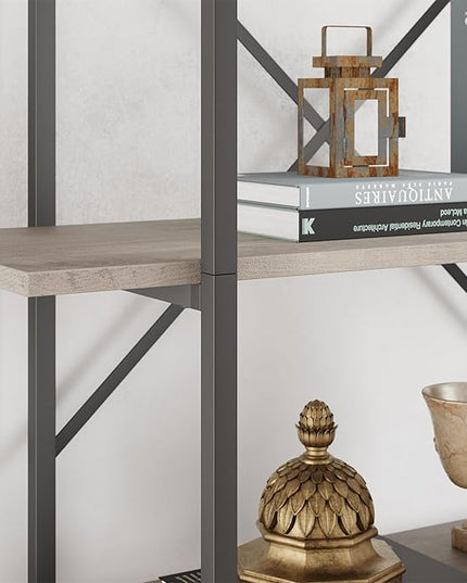 GAOMON 5 Tier Bookshelf, 67.9” Book Shelves for Living Room, Large Bookcase with 5 Open BookShelves, Display Shelves for Home Office, Study Room, Living Room, Bed Room-Grey - LeafyLoom