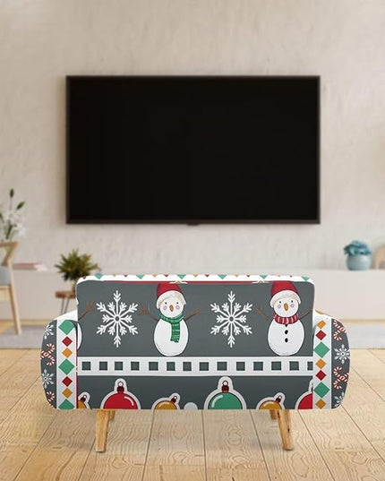 FKELYI Christmas Sofa Furniture Protector for Indoor Easy Going Stretch Sofa Slipcover Non-Slip Sofa Slicpovers Washable Sofa Couch Cover L FKELYI
