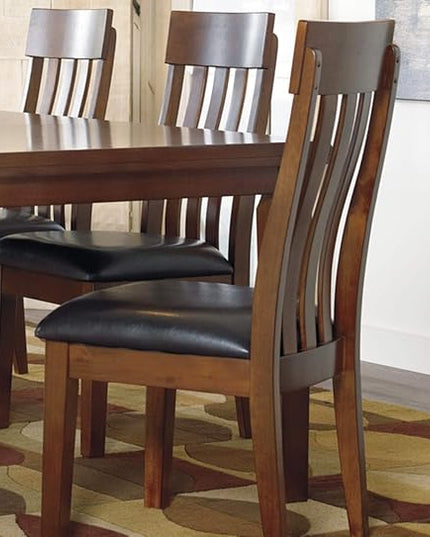 Signature Design by Ashley Ralene Rake Back 19" Dining Room Chair 2 Count, Medium Brown - LeafyLoom