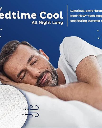 Snuggle-Pedic Shredded Memory Foam Pillow - The Original Cool Pillows for Side, Stomach & Back Sleepers - Sleep Support That Keeps Shape - College Dorm Room Essentials for Girls and Guys - Queen - LeafyLoom