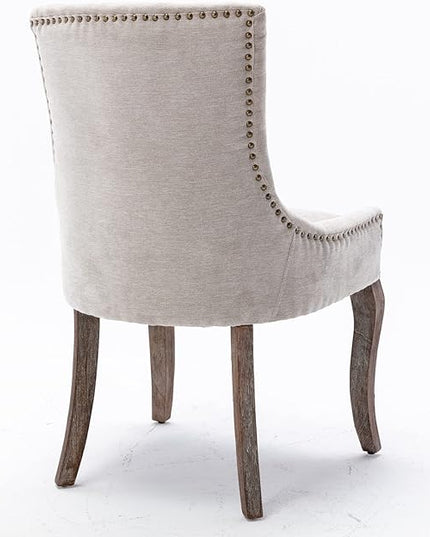 NicBex Haerin-SD-00083-LWJ Dining Chairs, 24"x21.6"x36.4", Beige - LeafyLoom
