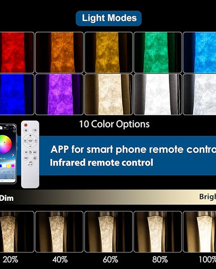 Floor Lamp, RGB Color Changing Led Smart Lamp, Music Sync, APP Remote Control, 62'' Standing Lamp for Living Room Bedroom Game Room - LeafyLoom
