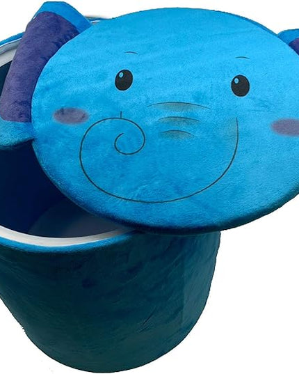 Storl Organizer Storage Stool for Toy and Cloth and Kids Stool (Elephant, 12Wx13H) - LeafyLoom