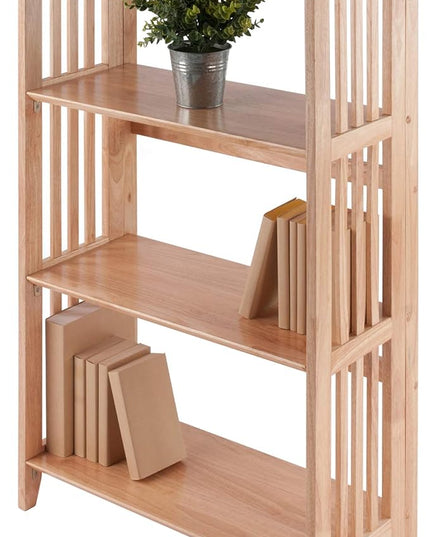 Winsome Wood Mission Shelving, Natural - LeafyLoom