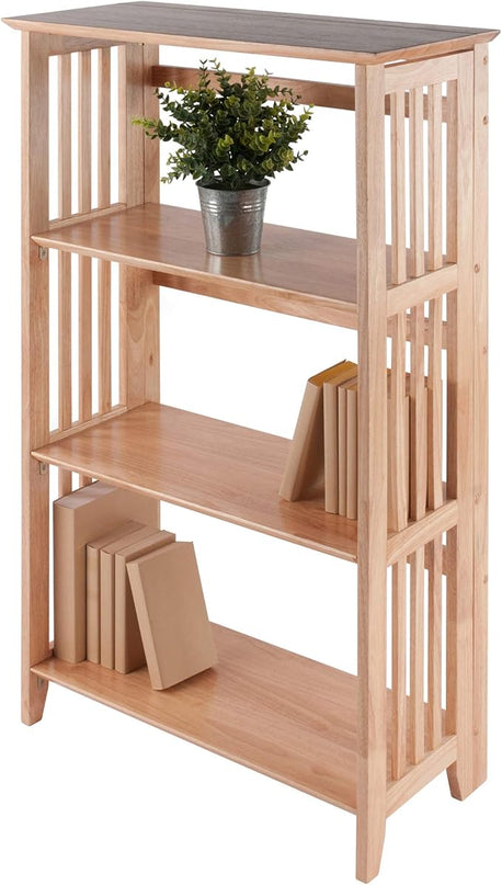 Winsome Wood Mission Shelving, Natural - LeafyLoom