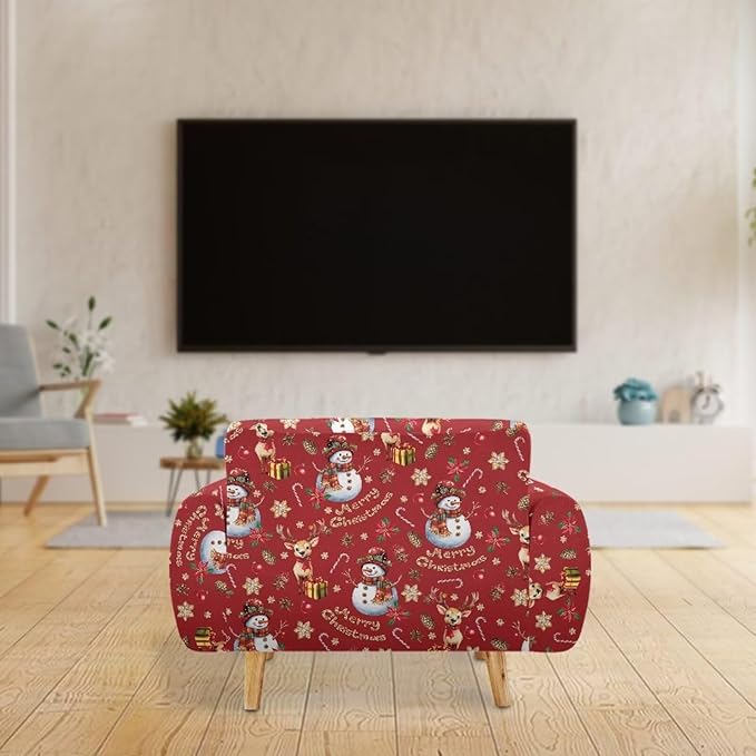 FKELYI Christmas Ornaments Sofa Slipcover Stretch Sofa Couch Cover for Indoor Non-Slip Furniture Protector Washable Sofa Slipcovers M FKELYI