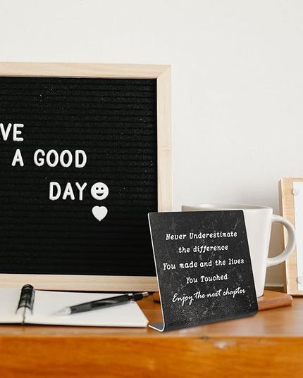 Retirement Gifts for Women,Men, Co-workers, Retired Gifts Goodbye Coworkers Leaving New Job Gifts Office Retirement Decorations On Shelf Table Desk for Living Room Office Bedroom dksg6 - LeafyLoom