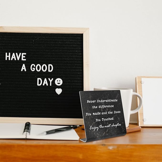 Retirement Gifts for Women,Men, Co-workers, Retired Gifts Goodbye Coworkers Leaving New Job Gifts Office Retirement Decorations On Shelf Table Desk for Living Room Office Bedroom dksg6 - LeafyLoom