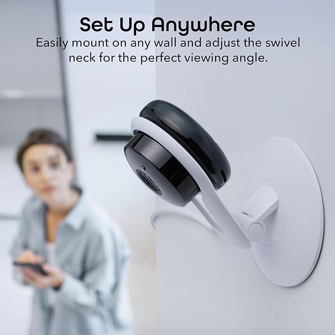 Geeni Smart Wi-Fi Security Camera with Night Vision: 1080p HD Indoor Surveillance, Motion Detection, Two-Way Audio & Alexa Compatible Geeni