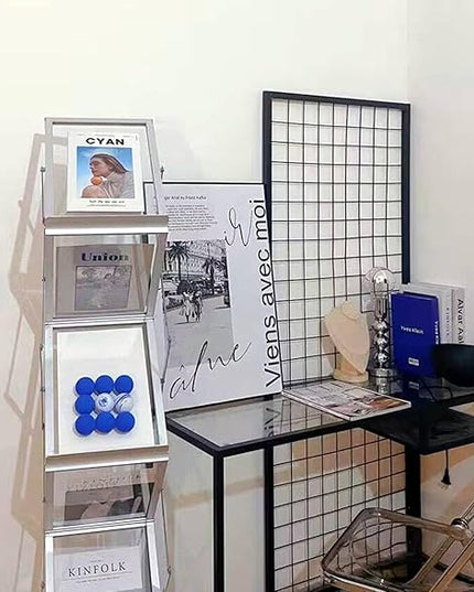 Simple Lamps,Unique Lamp Base Only,Mini Bedside Table Lamp Bases,E26 Edison Light Bulb Stand for Small Spaces,Minimalist Desk Lamps Set w/ 5.8ft White Cord Switch Plug,No Bulb,Silver/Chrome,M - LeafyLoom