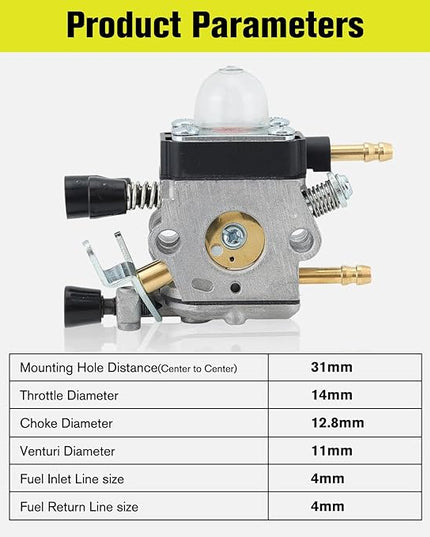 BG55 Carburetor for Stihl BG 55 BG85 BG 85 BG65 SH85 SH55 BG45 SH85C BG55Z BG46 Leaf Blower 42291200606 Zama C1Q-S68G C1Q-S68 Carburetor with filter maintenance kit - LeafyLoom