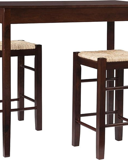 Linon Tavern Three Piece Counter Set, Espresso - LeafyLoom
