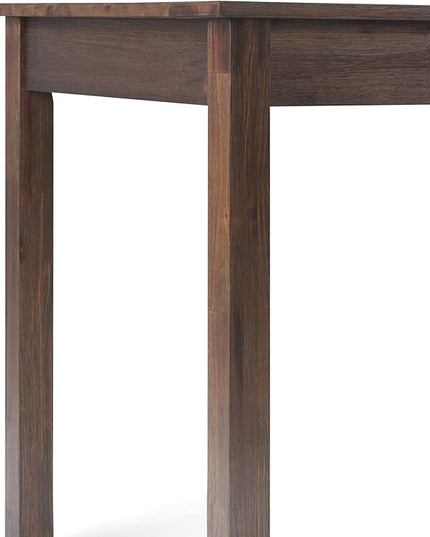 SIMPLIHOME Monroe SOLID WOOD Rustic 60 inch Home Office Desk, Writing Table, Workstation, Study Table Furniture in Distressed Charcoal Brown - LeafyLoom
