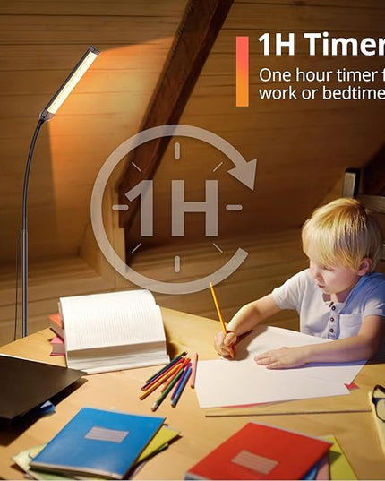 LED Floor Lamp with Remote Control, Reading Lamps Floor Standing [USB Plug with Adapter] LED Floor Light with 120 LEDs with 3 Color Temperature 3000K 4500K 6000K & 5 Levels of Brightness - LeafyLoom