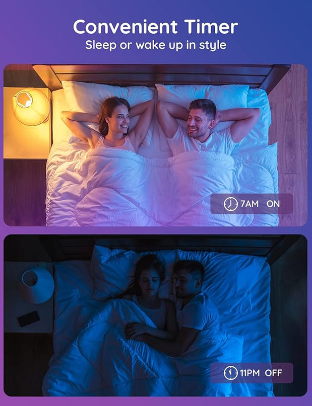 Govee Smart Light Bulbs, Color Changing Light Bulb, Works with Alexa and Google Assistant, 16 Million Colors RGBWW, WiFi & Bluetooth LED Light Bulbs, Music Sync, A19, 800 Lumens, 1 Pack Govee