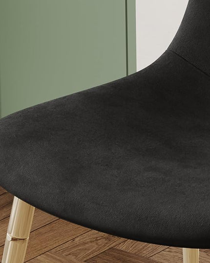 NicBex Haerin-SD-00339-LWJ Dining Chairs, 17.7"x19.7"x34.3", Black and Gold - LeafyLoom