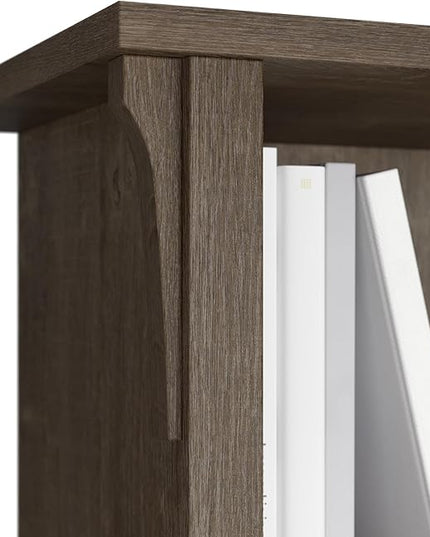 Bush Furniture BSH24462958 Salinas 6-Shelf 30-Inch H Cube Bookcase, Ash Brown - LeafyLoom