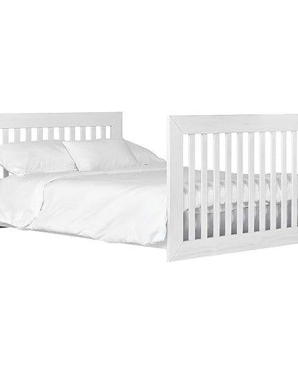 Dream On Me Evolur Maddox Modern Crib, Weathered White - LeafyLoom