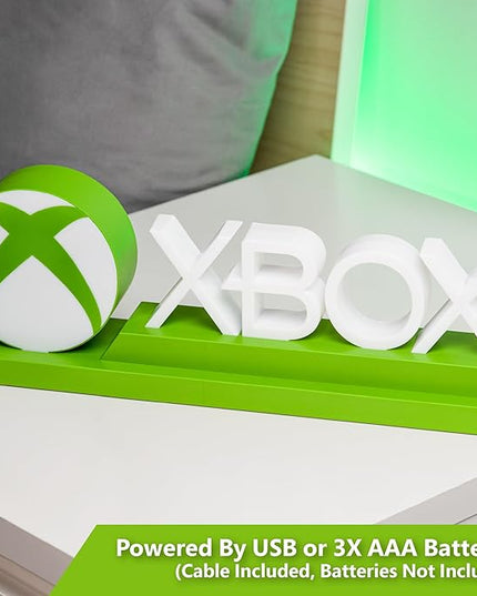 Paladone Green Xbox Icons Light, Dynamic Phasing and Pulsing Light Modes, Officially Licensed Gaming Setup Accessories, 11.8" - LeafyLoom