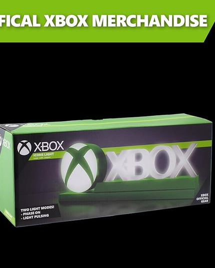 Paladone Green Xbox Icons Light, Dynamic Phasing and Pulsing Light Modes, Officially Licensed Gaming Setup Accessories, 11.8" - LeafyLoom