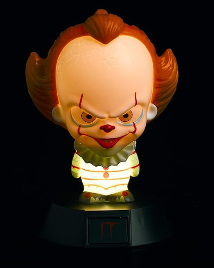 Pennywise Collectable Icon Based On Stephen King's Novel Ideal Night Kids Bedrooms, Office and Home Pop Culture Lighting Merchandise, White - LeafyLoom