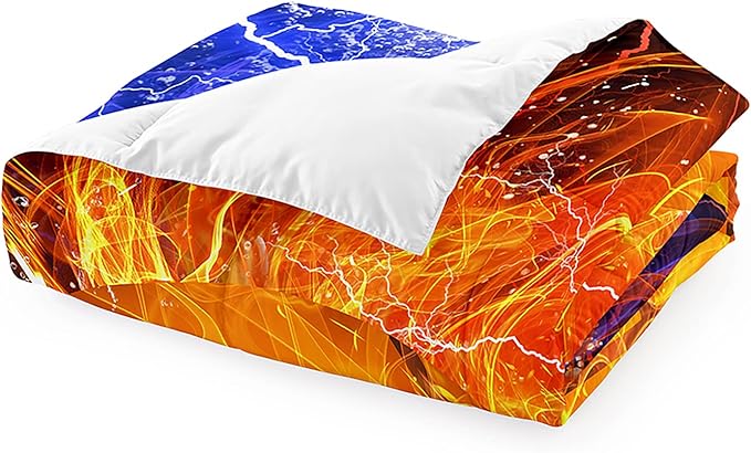 Basketball Comforter Set Twin Size Comforter Set for Boys Basketball Bedding Basketball Comforter Set Sport Microfiber Twin Bedding Set for Kids Boys Teens, 1 Comforter+1 Pillowcase - LeafyLoom