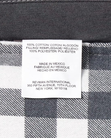 Eddie Bauer - Queen Comforter Set, Reversible Cotton Bedding with Matching Shams, Pre-Washed for Added Softness (Kingston Charcoal, Queen) - LeafyLoom