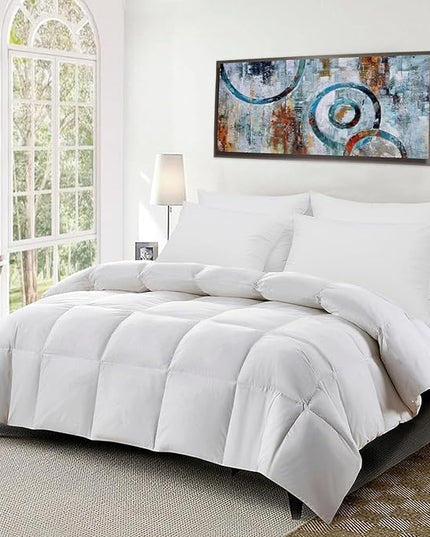 Fluffy Soft Bed Pillows Standard Size Set of 4 Pack for Sleeping 20x26inches Stomach Back Sleeper, Pillow Hypoallergenic Skin Friendly Machine Washable - LeafyLoom