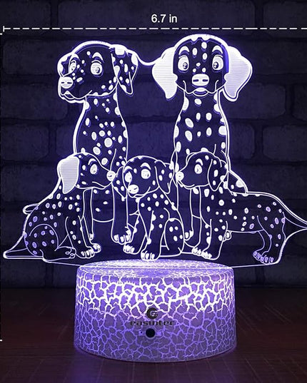 easuntec Dog Gifts for Women Dog Lamp with Remote & Smart Touch 7 Colors + 16 Colors Changing Dimmable Dog Gifts for Kids 3 4 5 6 7 8 9 Year Old Girl Gifts (5Dog 16WT) - LeafyLoom
