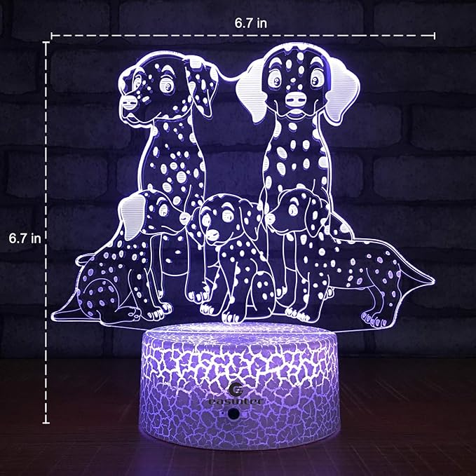 easuntec Dog Gifts for Women Dog Lamp with Remote & Smart Touch 7 Colors + 16 Colors Changing Dimmable Dog Gifts for Kids 3 4 5 6 7 8 9 Year Old Girl Gifts (5Dog 16WT) - LeafyLoom